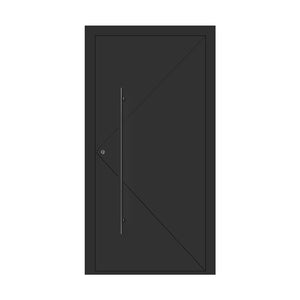 Linea Series Abstract Geometric Line 003_01 Aluminum Entry Hinged Doors