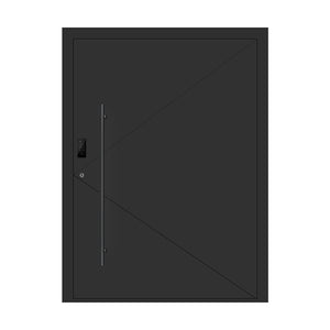 Linea Series Abstract Geometric Line 003_04 Aluminum Entry Piovt Doors