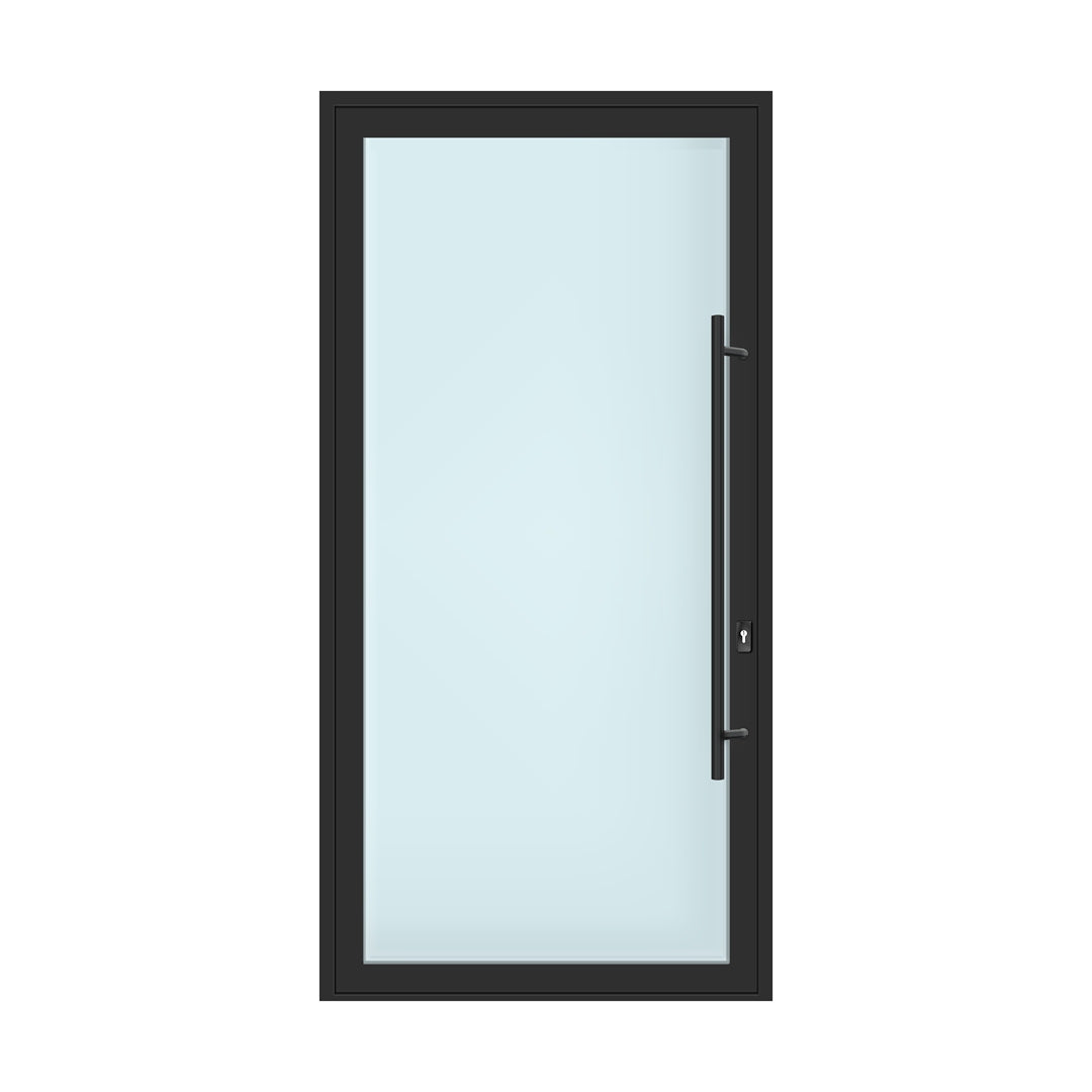 Lumina Series Triple Tempered Glass Aluminum Entrance Piovt Doors