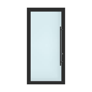 Lumina Series Triple Tempered Glass Aluminum Entrance Piovt Doors