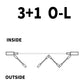 144 in. x 96 in. black color 4 panel slim thermal broken aluminum frame folding doors（3+1）