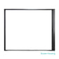 96 in. x 80 in. Matte Black Aluminum Retractable Sliding Screen Door With Auto Latch Handle