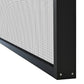 108 in. x 80 in. Matte Black Aluminum Retractable Sliding Screen Door With Quick Latch Handle
