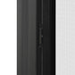 96 in. x 80 in. Matte Black Aluminum Retractable Sliding Screen Door With Auto Latch Handle