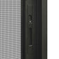 96 in. x 80 in. Matte Black Aluminum Retractable Sliding Screen Door With Auto Latch Handle