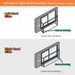 108 in. x 80 in. Matte Black Aluminum Retractable Sliding Screen Door With Quick Latch Handle