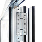 96 in. x 96 in. Whtie Color Slim Aluminum Frame folding Patio Door with Double-Pane Tempered Low-E Glass & Lockset